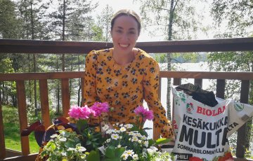 Anni Hautala innostui puutarhuroinnista