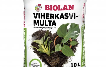 Uutuustiedote: Biolan Viherkasvimulta on 100-prosenttisesti turpeeton