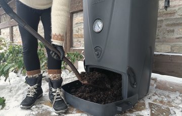 Biojätteen kompostoinnin voi aloittaa myös talvella